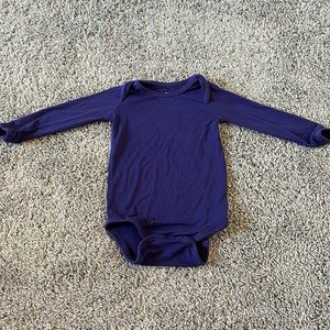 Kyte Baby eggplant long sleeve bodysuit